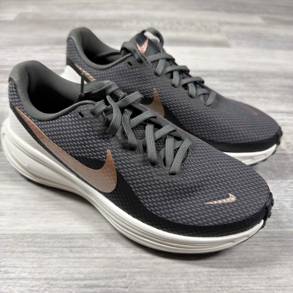 Nike Revolution 8 Ash Black Women's Size 7 Shoe Athletic Running HJ8485-200 NEW